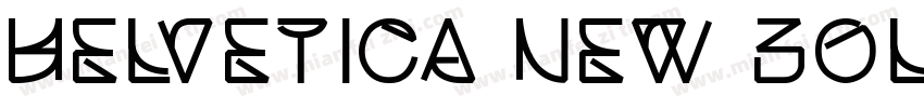 Helvetica new bold字体转换
